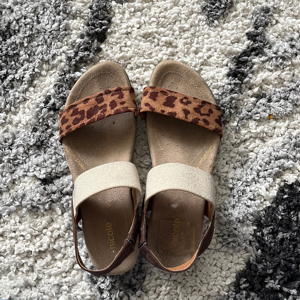 Nicole cheetah sandals